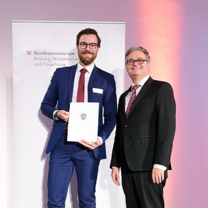 Lukas Zell, Gewinner des Award of Excellence 2024 Lukas Zell, Gewinner des Award of Excellence 2024