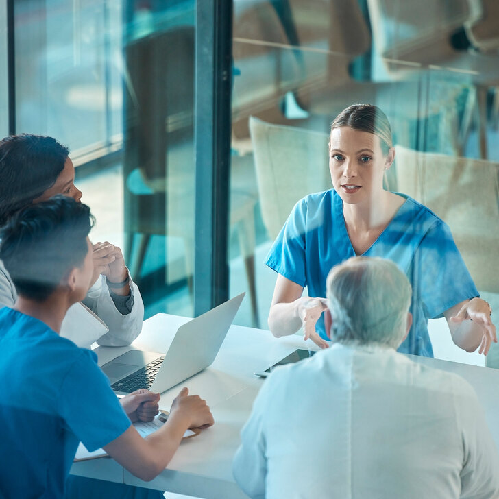 Lean Management - Lean Health Care Lean Management, Lean Health Care, Gesundheitswesen, Teambesprechung